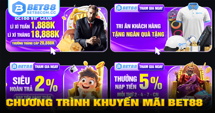 Chi Tiết Từng Chương Trình Khuyến Mãi BET88