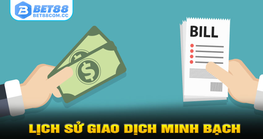 Lịch sử giao dịch minh bạch